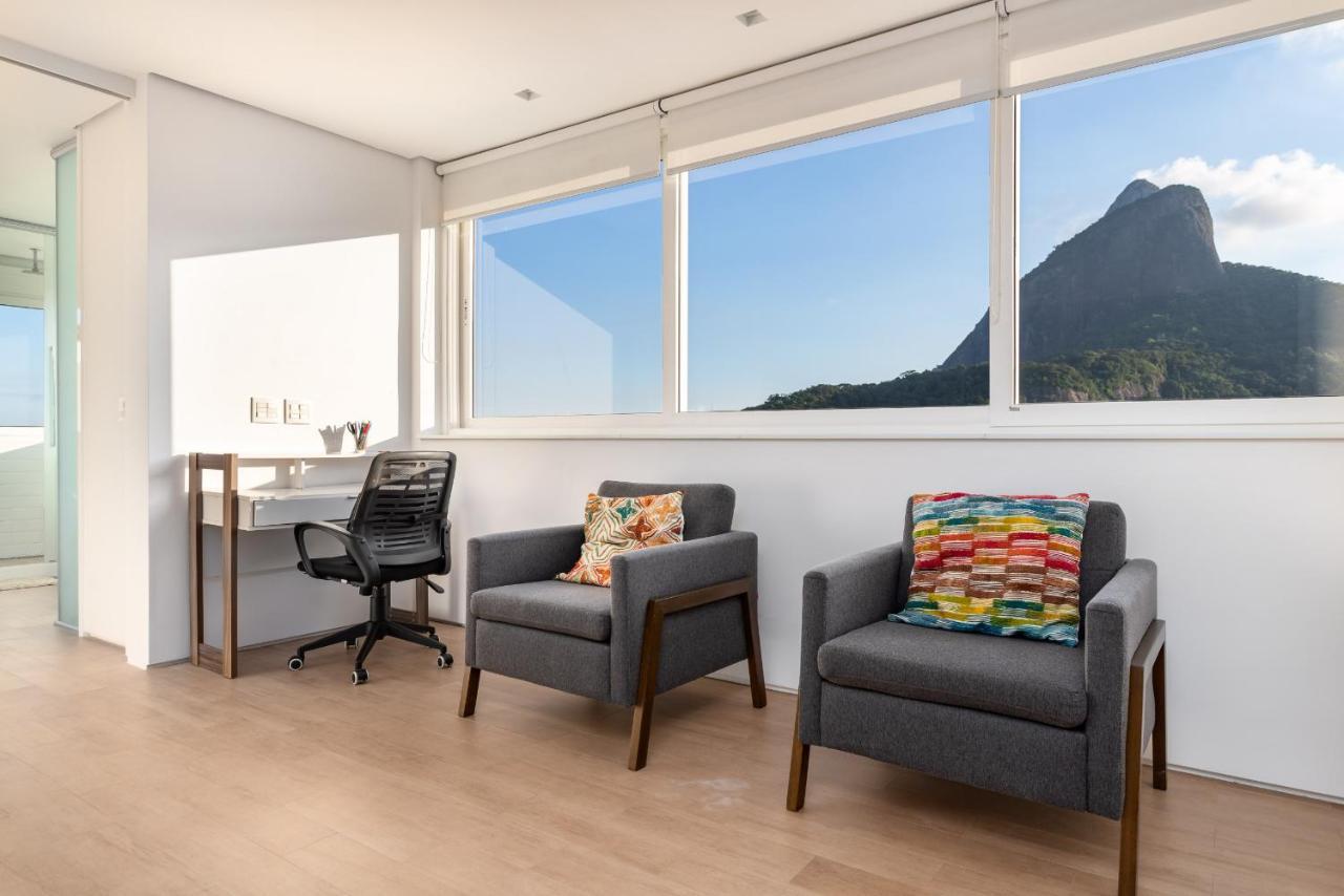 Belo No Leblon - Vista Para Morro 2 Irmaos - Guc6 Zn1 Rio de Janeiro Ngoại thất bức ảnh